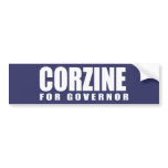 JON CORZINE Election Gear bumper stickers