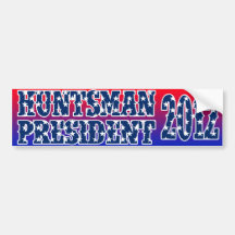 Jon Huntsman 2012 bumper sticker
