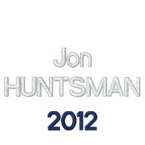 Jon HUNTSMAN for President 2012 Embroidered Shirt