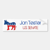 Jon Tester for U.S. Senate Bumper Sticker