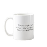 Jonathan Edwards Coffee Cup, "Grace is but glor... mugs