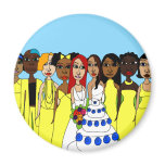 Joni & Paula's Wedding Fridge Magnets