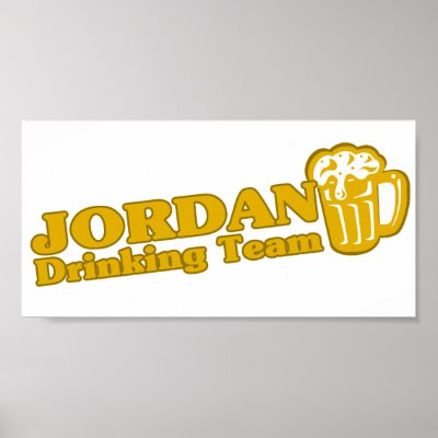 Jordan Drinking Team Posters by repofcountries
