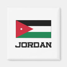 Jordan Flag Fridge Magnet