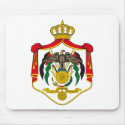Jordan Official Coat Of Arms Heraldry Symbol mousepads