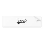 Josef Classic Style Name Bumper Stickers