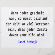Josef Schwejk - Wenn jeder gescheit wär Flyers