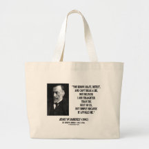 Joseph Conrad Hate Detest Lie Appalls Me Quote Bag