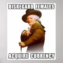 Joseph Ducreux Acquire Currency Posters