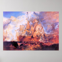 Joseph Mallord Turner - Battle of Trafalgar 2 Posters
