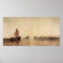 Joseph Mallord Turner - Chain pier, Brighton Print
