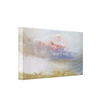 Joseph Mallord Turner - Red sky over a beach Stretched Canvas Print