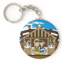 Joseph & Mary by Nativity Barn Keychain