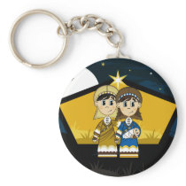Joseph & Mary by Nativity Barn Keychain