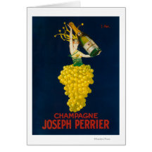 Joseph Perrier Champagne Promotional Poster Card