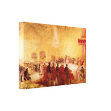 Joseph Turner - George IV at banquet in Edinburgh Gallery Wrapped Canvas