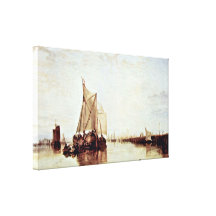 Joseph William Turner - Mobile packet in doldrum Gallery Wrap Canvas