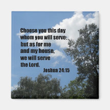 Joshua 24:15 magnet
