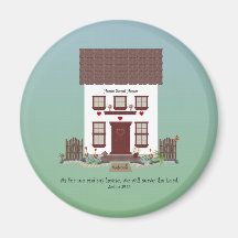 Joshua 24:15  ~ Serve the Lord Fridge Magnets