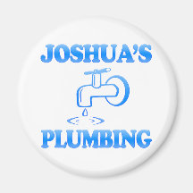 Joshua's Plumbing Fridge Magnet