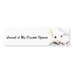 Journal of My Current Opinion bumper stickers