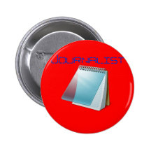 Journalist Badge Pinback Buttons