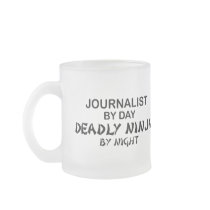Journalist Deadly Ninja by Night Coffee Mugs