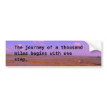 Journey of a Thousand Miles Sticker bumper stickers