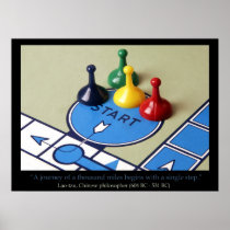 Journey of a thousand Miles tivational poster