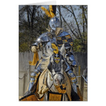 Jousting Horse & Knight Greeting Card