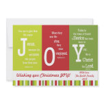 JOY 2-Sided Scripture Christmas Card-Customise It! invitations