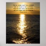 Joy Bible Verse Christian Sunrise quote Poster posters