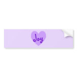Joy in Purple Bumper Sticker