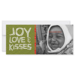 Joy Love & Kisses Photo Card rack cards