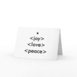 joy - love - peace holiday card