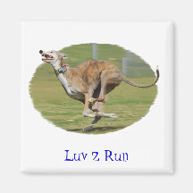 Joy of Running in Grass Refrigerator Magnet