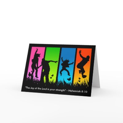 Joy of the Lord Christian Card Nehemiah 8:10 by ScenicEarthStudios