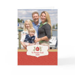 Joy ornament christmas customisable photocard