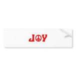 Joy Peace Sign bumper stickers