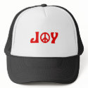 Joy Peace Sign hats