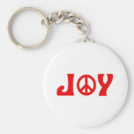 Joy Peace Sign Keychain