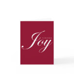 Joy red simple Christmas holiday business logo