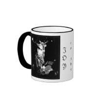 Joy to the World b&w mug