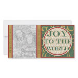 Joy to the World Christmas Family Photo Card photo cards