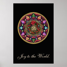 Joy to the World OM Mandala Posters