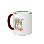 Joy to the World with Stained Glass Nativity Coffee Mug