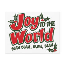 Joy World Blah Blah Postcard