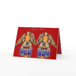 joyeux noel anges bougie french language christmas greeting cards