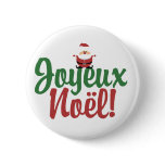 Joyeux Noel Happy Christmas buttons