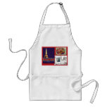JOYEUX NOEL NOTRE DAME EIFFEL TOWER GIFT aprons